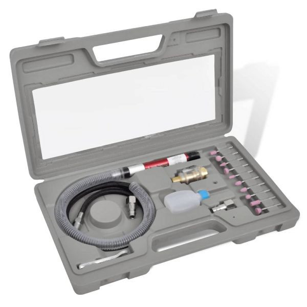 vidaXL Druckluft-Micro-Stabschleifer-Satz, Abmessungen: 335 x 200 x 50 mm, 140650