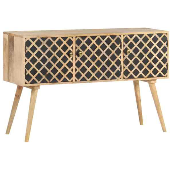 vidaXL Sideboard 118x35x75 cm Massivholz Mango, 320939, 8720286083109