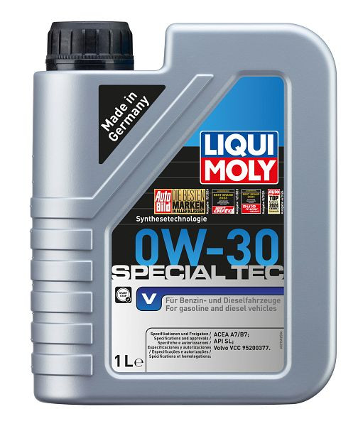 LIQUI MOLY Motoröl Special Tec V 0W-30, Kanister Kunststoff, VE: 1 Liter, 3768