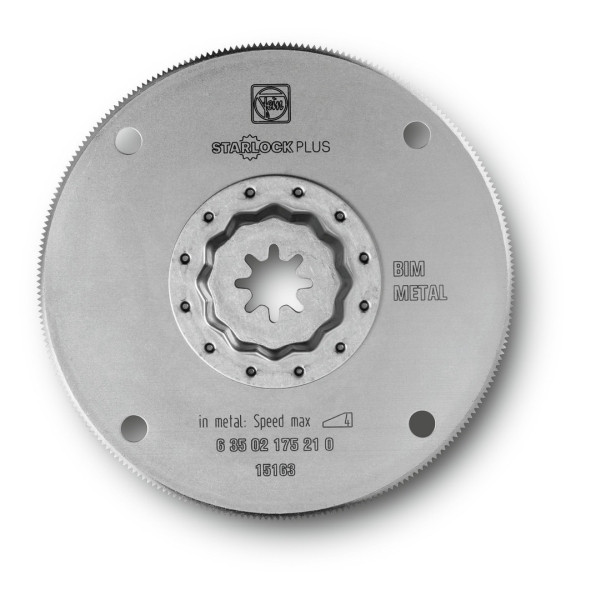Fein HSS-Sägeblatt, Ø 100 mm, VE: 5 Stück, Aufnahme SLP, Metall-Verzahnung, 63502175230