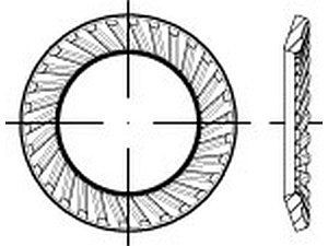 ART 88121 SCHNORR - Sperrzahnscheiben 1.4301 VS 5 A 2 VE=S (1000 Stück)