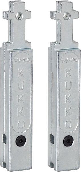 KUKKO 2 Abzughakenverlängerungen (Paar), Länge: 137 mm, 1-V-100-P