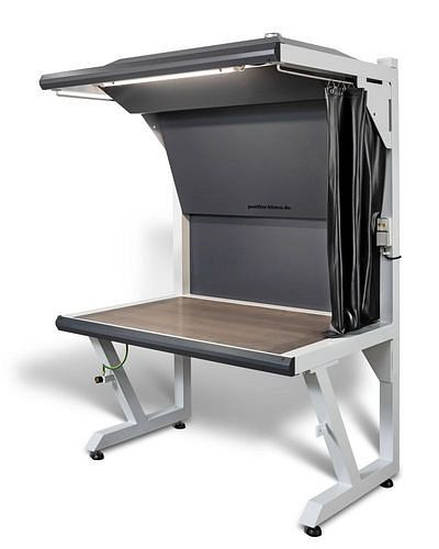 DENIOS Absaugtisch für Schweiß- und Lötarbeiten, Arbeitsfläche 1000 x 900 mm, 173298