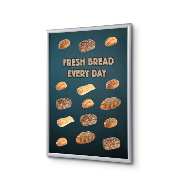 Showdown Displays Klapprahmen A4 Komplettset Brot Englisch, KRA4G25LPPI409