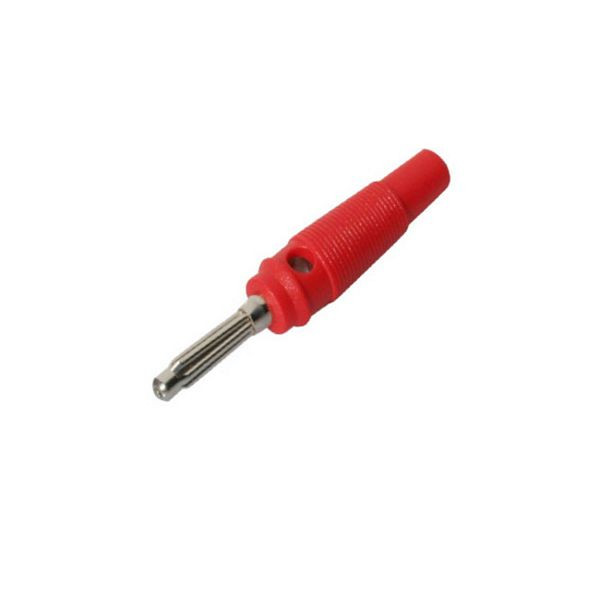 S-Conn Laborstecker mit Querloch, 4 mm, rot, 56205-R