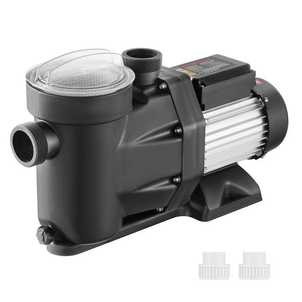 VEVOR Schwimmbadpumpe 1,5 PS, 1100 W, Aufstellpoolpumpe, max. Durchfluss 27800 L/h, Pumpe mit zwei Geschwindigkeiten, 220 V-240 V, SSYCB5400GPH83EDLV2