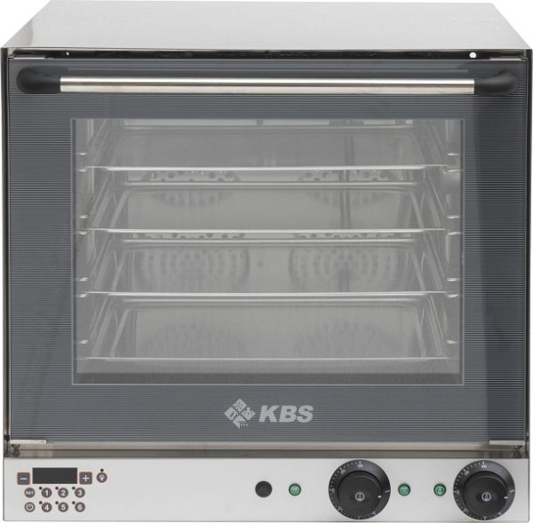 KBS Heißluftofen Premium 2,7 kW manuelle Beschwadung Grillfunktion digitale Anzeige, 11112016
