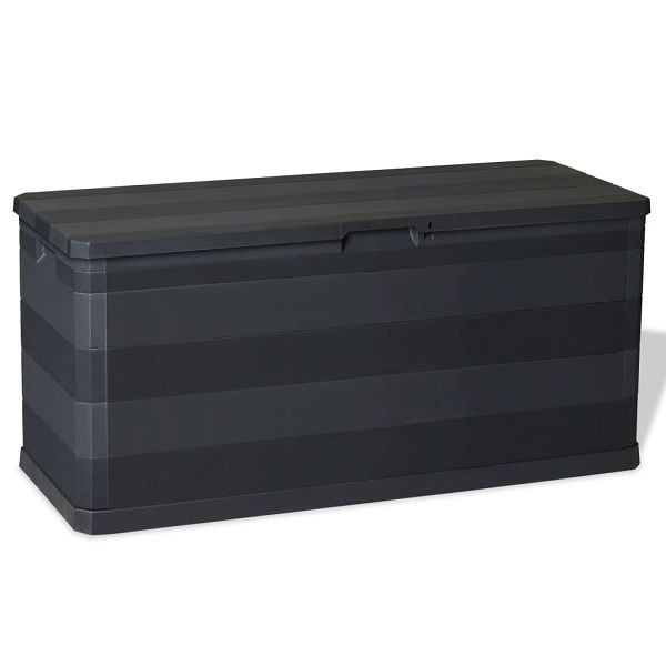 vidaXL Gartenbox Schwarz 117×45×56 cm, 43708