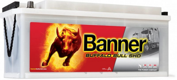 Banner Buffalo Bull SHD Batterie 610 40, Erstausrüsterqualität (Super Heavy Duty), 018610400101