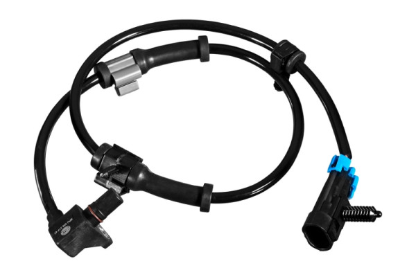 HELLA Sensor, Raddrehzahl, 2-polig, Kabel: 694mm, mit Klammer, 6PU 358 217-471