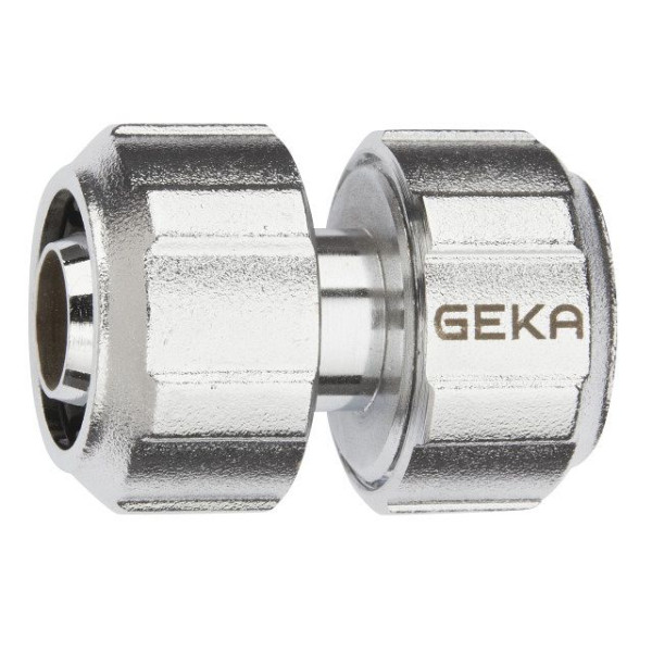 GEKA plus Schlauchverbinder Stecksystem 1/2"-13mm Messing Chrom, VE: 5 Stück, 46.0861.8