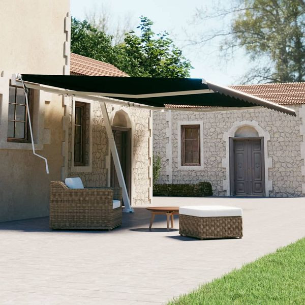 vidaXL Standmarkise Manuell Einziehbar 500x300 cm Anthrazit, 3069579