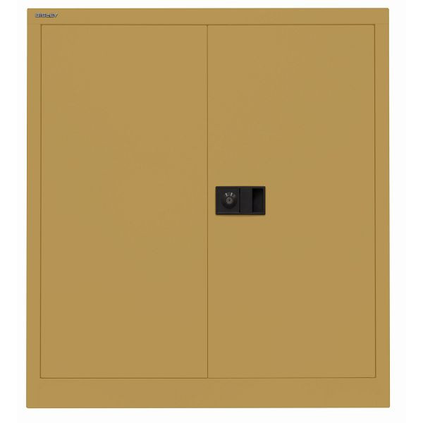Bisley Flügeltürenschrank UNIVERSAL, 1 verzinkter Fachboden für 2 Ordnerhöhen, Breite 914 mm, 682 dijon, E402A01G682