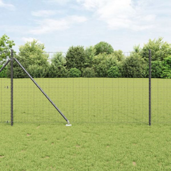 vidaXL Zaunpfosten mit Spike 52 Stück Ø32 mm 160 cm Verzinkter Stahl, 3350194