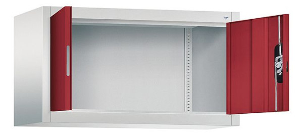 C+P Aufsatzschrank Acurado, H500xB930xT400mm, Farbe: Lichtgrau / Rubinrot, Muldengriff, 9264-000 S10218