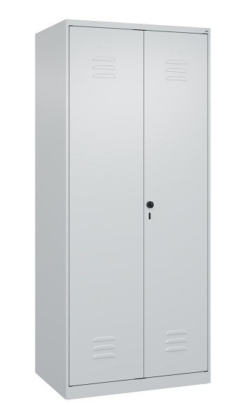 C+P Mehrzweckschrank Classic PLUS, C Wäsche-/Garderobenspind Classic PLUS, 2 Abteile, 1850x800x500mm, 7035/7035, Drehriegel, 080600-22 S10008