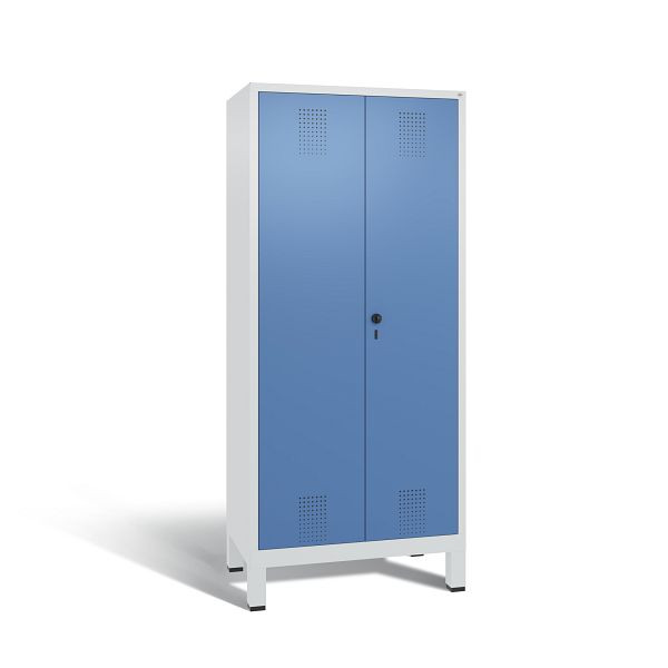 C+P Spind Evolo, 2 Abteile, H1850xB810xT500 mm, Grau/Fernblau, 48060-22 S10043