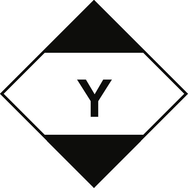 Moedel Gefahrzettel "begrenzte Mengen" im Luftverkehr, Folie, 250x250 mm, 66151