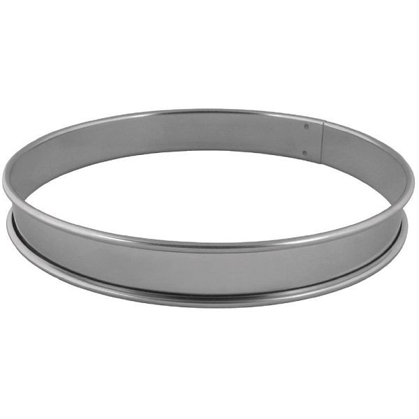 Matfer Bourgeat Flacher Tortenring Edelstahl 28cm, DN962
