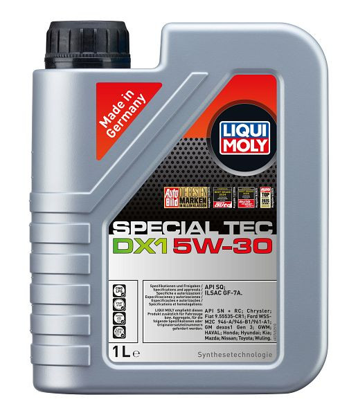 LIQUI MOLY Motoröl Special Tec DX1 5W-30, Kanister Kunststoff, VE: 1 Liter, 3765