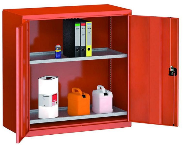 KLW Umweltschrank, 1000 x 1000 x 490 mm, Flügeltüren und 2 Wannenböden dicht verlötet, Höhe 30 mm, in verzinkter Ausführung, 7FN-NH1000TD-U204XRB