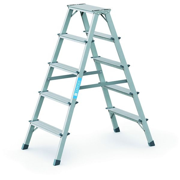 ZARGES Scana B - Stufen-Stehleiter 2 x 5 Stufen, 44205, 4003866442058