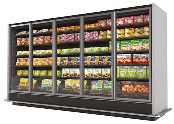 NordCap Tiefkühlregal TIMOR 2 L1 2060/ 1562, für Eis und Tiefkühlkost, zentralgekühlt, Umluftkühlung, 4547014902