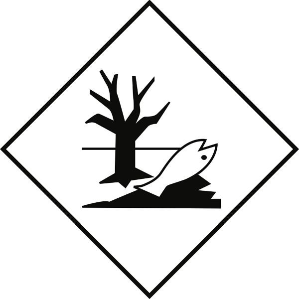 Moedel Gefahrzettel Umweltgefährdende Stoffe, Folie, 100x100 mm, 66135