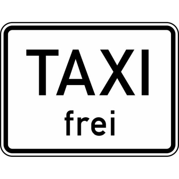 Stein HGS Taxi frei Nr. 1026-30, 420 x 315 mm, Flachform 2 mm, RA2, 1026-30-121
