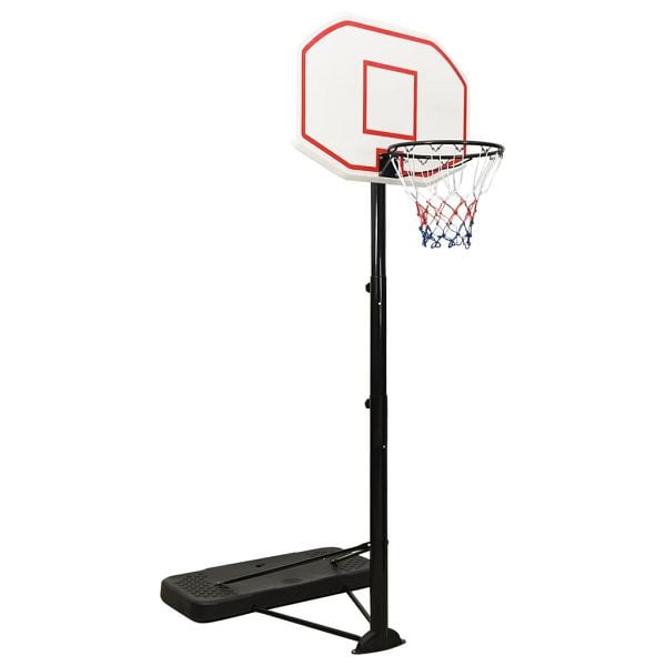 vidaXL Basketballständer Weiß 258-363 cm Polyethylen, 93648
