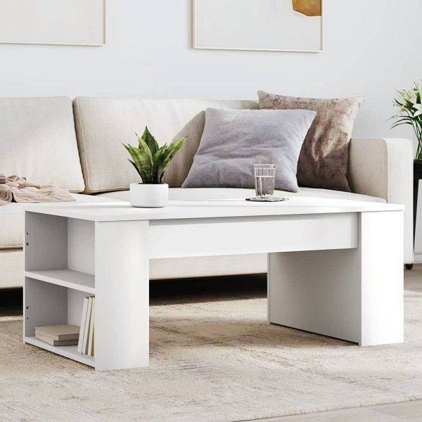 vidaXL Couchtisch Weiß 102x55x42 cm Holzwerkstoff, 831853