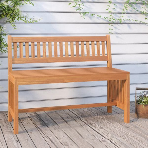 vidaXL Gartenbank 110 cm Massivholz Eukalyptus, öl-behandelt, 363290