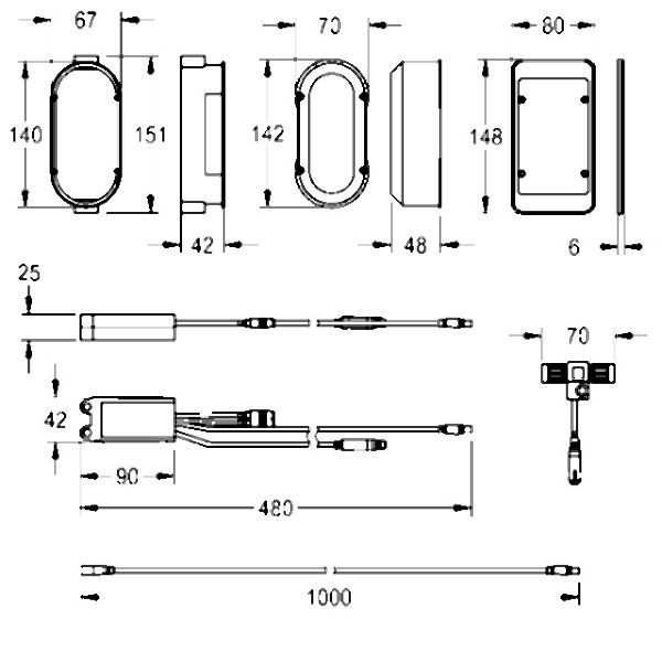 KWC Elektronikmodul, A3000open, EM5, ID 02160, UP-Dose und Abdeckung, 24 VDC, 3600000505