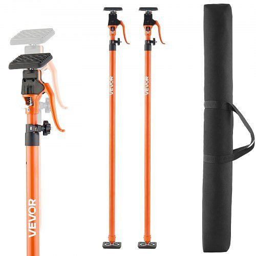 VEVOR Einhandstütze, 2 Stk., Deckenstütze 125–291cm, Teleskopstahl, 90kg Kapazität, für Schränke & Trockenbau, ZXKSCG49114IM5YJ8001V0