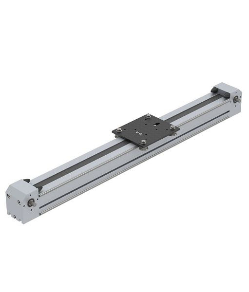 isel Zahnriemenvorschub LEZ 3, L398 mm, Vorschub 150 mm/U, ohne Motor mit Endschalter und Laufwagen LW 7, 232006 1040