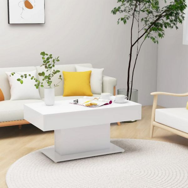 vidaXL Couchtisch Weiß 96x50x45 cm Holzwerkstoff, 806831