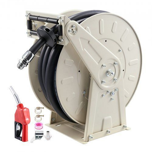 VEVOR Kraftstoffschlauchtrommel 19,8m, 3/4-Zoll NBR-Schlauch, Zapfpistole, Automatische Rückwicklung, Für Diesel/Kerosin/Benzin, CYRGJPDDK66FL8QKV001V0