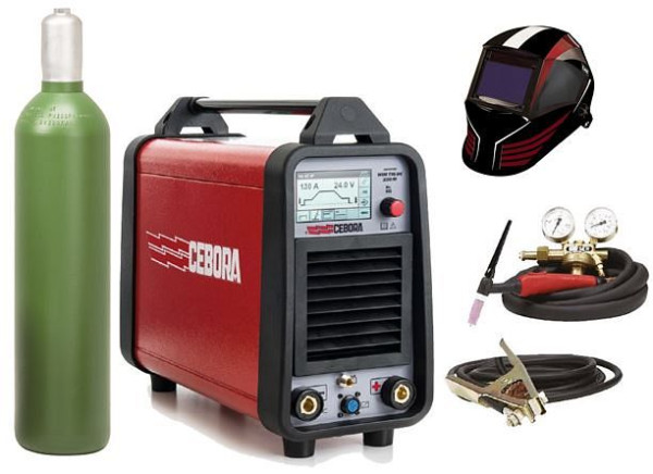 ELMAG Profi WIG-DC-Schweißinverter 'PFC', ELMAG WIN TIG 'DC' 220 M Plug & Play-SET, 00334