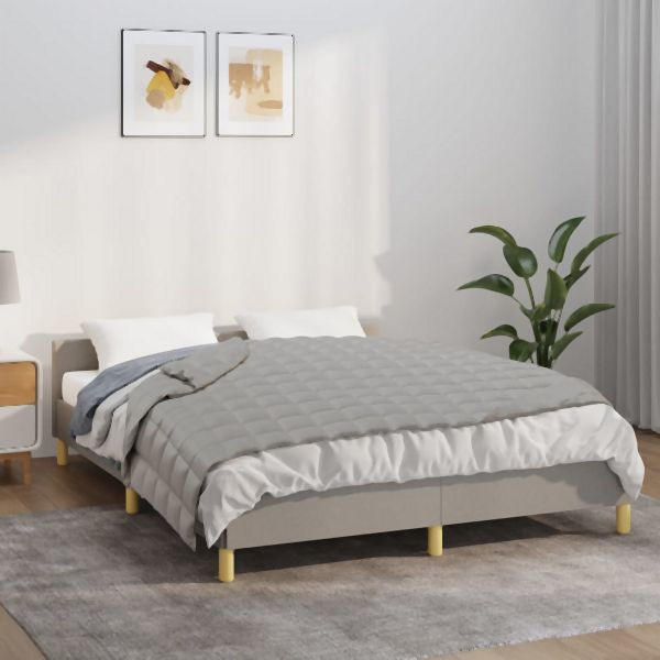 vidaXL Gewichtsdecke Grau 120x180 cm 5 kg Stoff, 350716