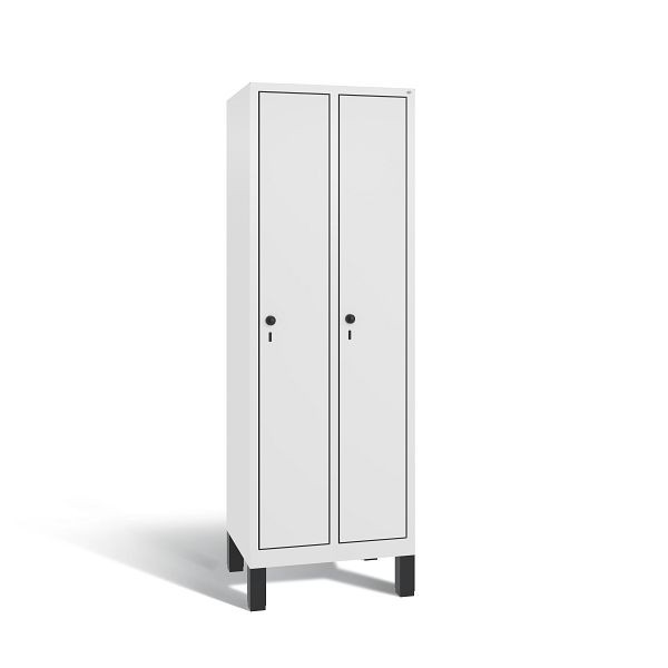 C+P Spind Evolo, 2 Abteile, H1850xB610xT500 mm, Weiß/MDF Weiß, 48010-20 S10702