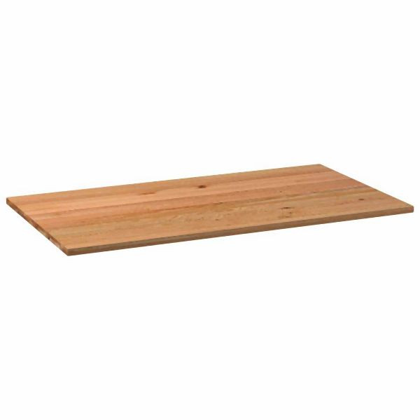 vidaXL Tischplatte Hellbraun 220x120x4,2cm Massivholz Eiche Rechteckig, 4009229