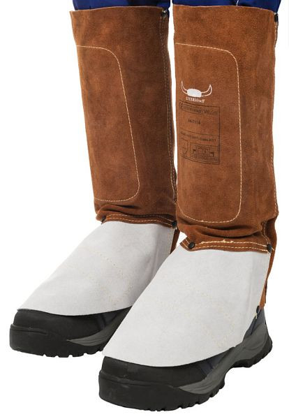 ELMAG Schweißergamaschen WELDAS 44-7114, STEERSOtuff® Spalt-Rindleder Ø 37-47 cm, Länge: 36 cm, 58167