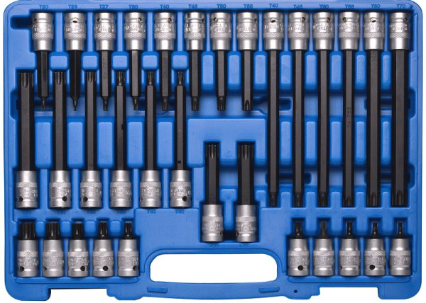 SW-Stahl Schraubendreheinsätze, 1/2", T-Profil, T20-T70, 32-teilig, 04423L