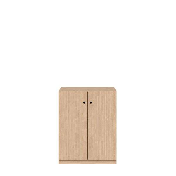 Bisley Flügeltürenschrank Pren, Ohne Schloss, 2 Fachböden für 2,5 OH, H 1018 x B 800 x T 500 mm, 002 verade eiche, PNC08102SNLL002