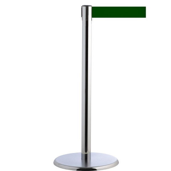 Stein HGS Personenleitsystem -P-LINE Future-, Metall/ verchromt, dunkelgrün, mit magnetischem Gurtendstück, 12797-1004