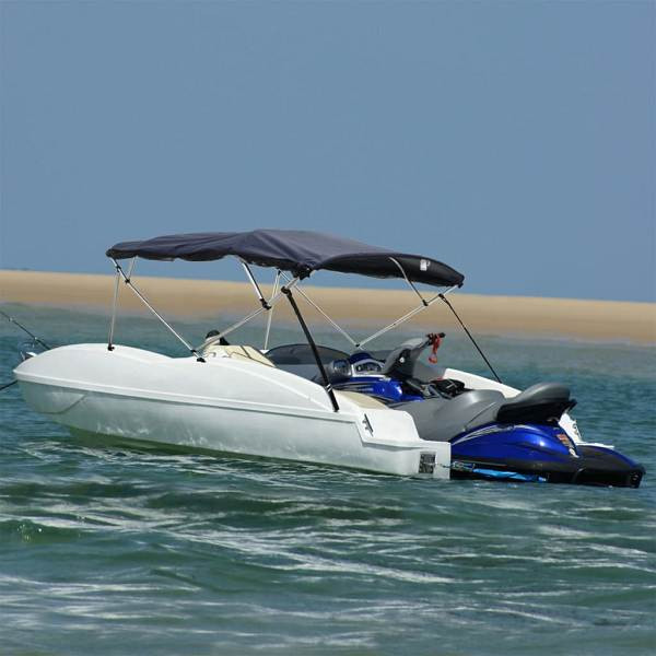 vidaXL 3-Bow Bimini-Top mit Mesh-Seitenteilen 183x(185-198)x137 cm, 94845