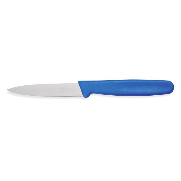 WAS Schälmesser HACCP, 8 cm, blau, Edelstahl, 6903082, 4044925068727