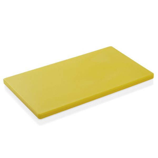 WAS Schneidbrett HACCP, 50 x 30 x 2 cm, gelb, Polyethylen, 1830503