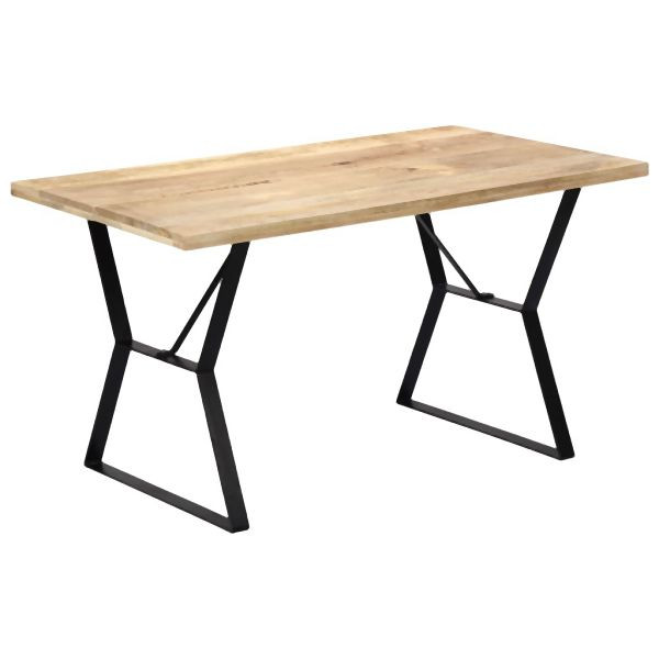 vidaXL Esstisch 140 x 80 x 76 cm Mango-Massivholz, 247947