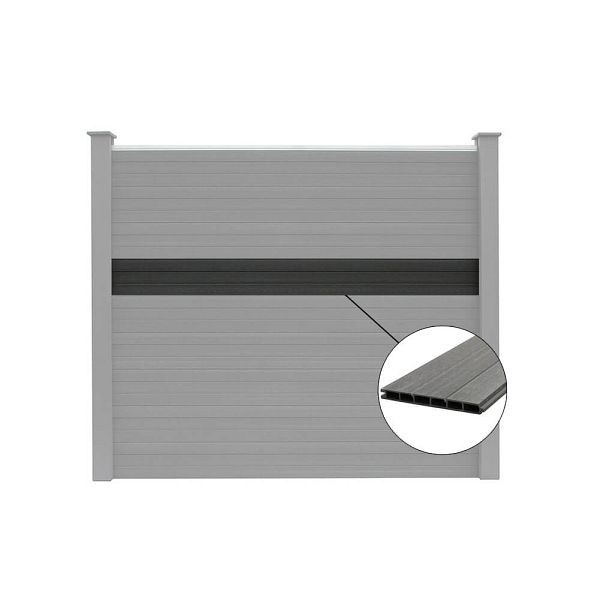 HOME DELUXE WPC Sichtschutzzaun CALLADO, Ersatzpaneel 170 cm, 11702